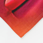 Kussen Emoji blaast harten Fleece Deken (Hoek)