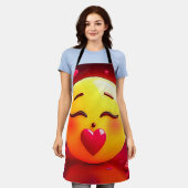 Kussen Emoji blaast harten Schort (Gedragen)