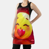 Kussen Emoji blaast harten Schort (Insitu)