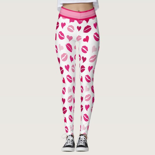Kussen en harten leggings (Voorkant)