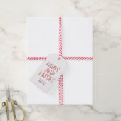 kussen en kussen cadeaulabel (Met Touw)