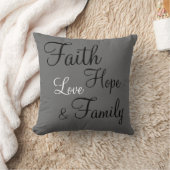 Kussen - Faith Hope Love Family (Deken)
