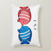 Kussen Fish Pillow Custom bruiloft cadeau voor kop (Voorkant(Verticaal))