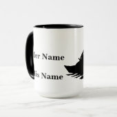 Kussen Gevist Paar Silhouet Mok aanpassen! (Voorkant links)