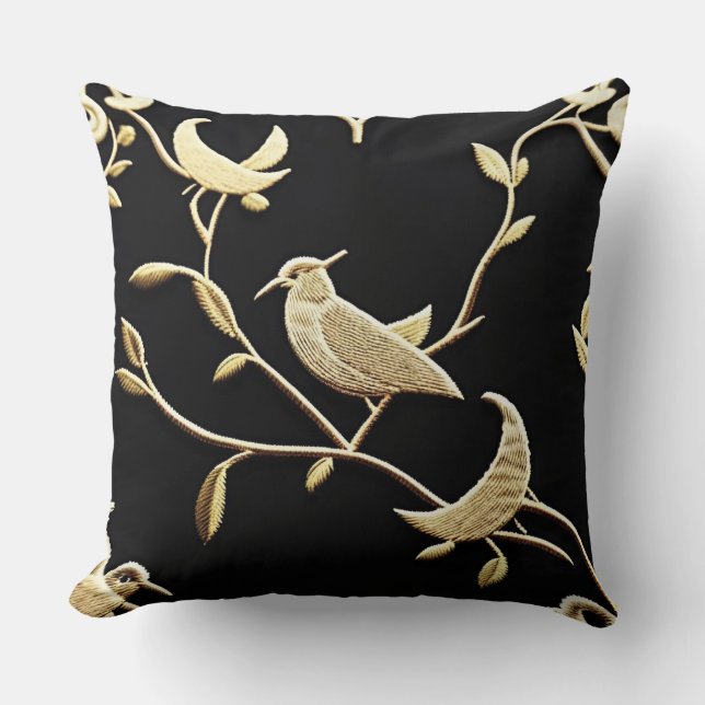 Kussen|Golden Nightingale|Gold Leaf\Sierkussen Kussen (Voorkant)