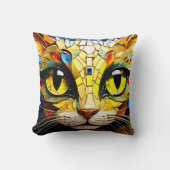 Kussen gooien kussens van Mozaïek Katten (Voorkant)