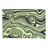 Kussen Hoesje met Abstracte golven - Kies kleur Kussensloop (Voorkant)