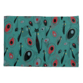 Kussen Hoesje | Midden-eeuwse moderne atoomkatten Kussensloop (Achterkant)