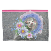 Kussen Hoesje Opossum Bloemen Kussensloop (Voorkant)