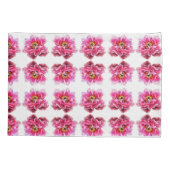 Kussen Hoesje Roze Pioenrozen Kussensloop (Achterkant)