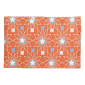 Kussen Hoesje Sinaasappel Blauwe Sterren Kussensloop (Achterkant)