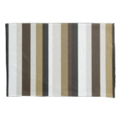 Kussen Hoesje Stripe Brown Kussensloop (Voorkant)