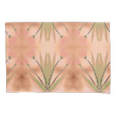 Kussen Hoesjes In Roze Koraal en Groenen Kussensloop (Voorkant)