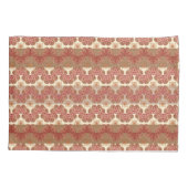 Kussen hoesjes rood, bruin, crème kussensloop (Achterkant-Links)