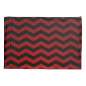 Kussen Hoesjes schedel Roos Gotische Chevron rood  Kussensloop (Achterkant-Links)