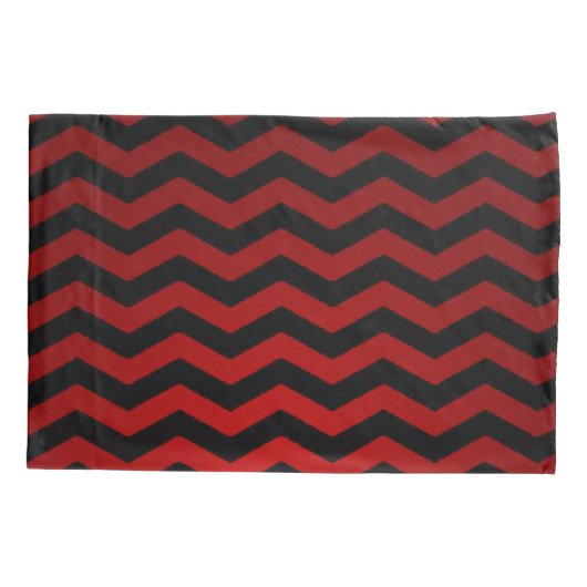 Kussen Hoesjes schedel Roos Gotische Chevron rood  Kussensloop (Achterkant-Links)