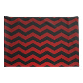 Kussen Hoesjes schedel Roos Gotische Chevron rood  Kussensloop (Achterkant-Rechts)