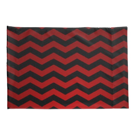 Kussen Hoesjes schedel Roos Gotische Chevron rood  Kussensloop (Achterkant-Rechts)