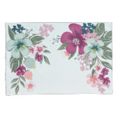 Kussen Hoesjes Tropische Bloem op Blue Ombre Kussensloop (Voorkant-Rechts)