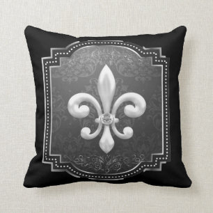 Kussen in Victorian Era-stijl met Fleur de Lis