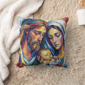 Kussen Jezus Maria en Jozef (Deken)