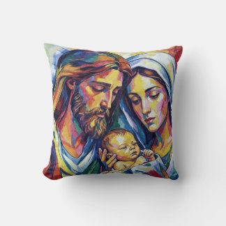 Kussen Jezus Maria en Jozef