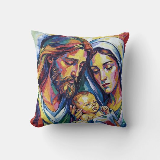 Kussen Jezus Maria en Jozef (Voorkant)
