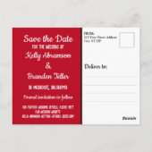 Kussen Kalveren Bruiloft Save the Date Briefkaart (Achterkant)