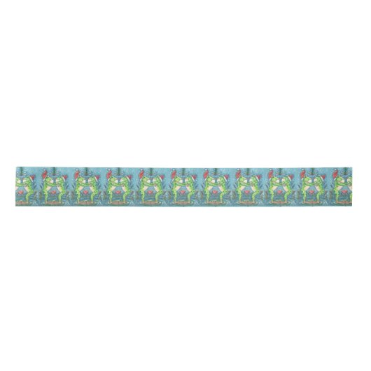 KUSSEN KIKKER MISTLETOE, KERST GIFTWRAP LINT (Voorkant)