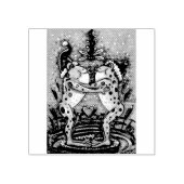 KUSSEN KIKKERS, KERSTMIS MISTLETOE RUBBER STEMPEL (Afrduk)