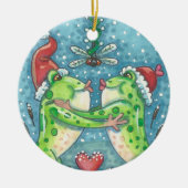 KUSSEN KIKKERS, LIBELLE MISTLETOE ORNAMENT ROND (Voorkant)