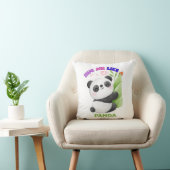 Kussen – Knuffel me als een panda (Stoel)