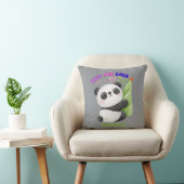 Kussen – Knuffel me als een panda (Stoel)