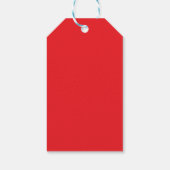 'Kussen' Krachtig Romantisch Rood Witte Valentijns Cadeaulabel (Achterkant)