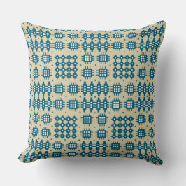 Kussen, Kussen Welsh Tapestry Patroon: Navy Taupe