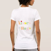 Kussen, liefde, knuffels typografie foto Galentine T-shirt (Achterkant)