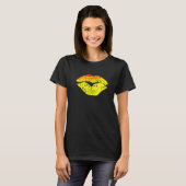 Kussen Lippen Mond Kussen 2 T-shirt (Voorkant volledig)