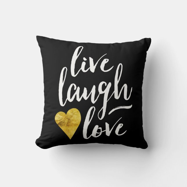 Kussen Live Laugh Love (Voorkant)
