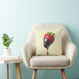 Kussen met aardbei-ontwerp