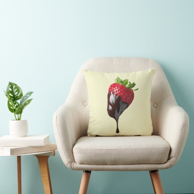 Kussen met aardbei-ontwerp (Stoel)