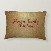 Kussen met accent 'Meneer & Mevrouw Claus' (Achterkant)