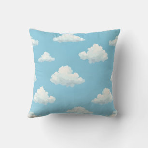 kussen met blauwe lucht