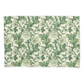 Kussen met botanisch patroon in vintage stijl in b kussensloop (Voorkant-Links)