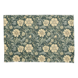 Kussen met botanisch patroon in vintage stijl in b kussensloop