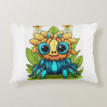 Kussen met cartoon ontwerp.