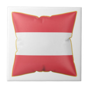 Kussen met de vlag van Oostenrijk Tegeltje