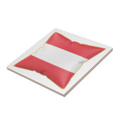 Kussen met de vlag van Oostenrijk Tegeltje (Zijkant)