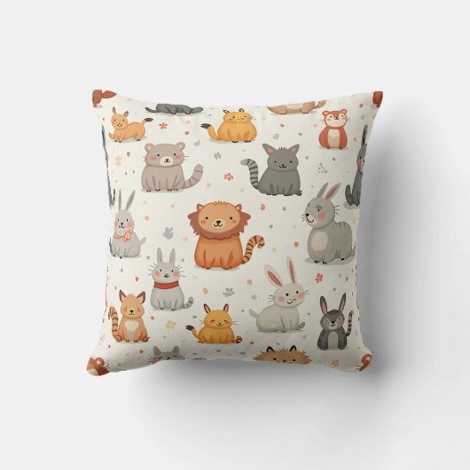 kussen met dierenprint (Achterkant)