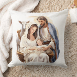 Kussen met geboorte van Jezus-Christus
