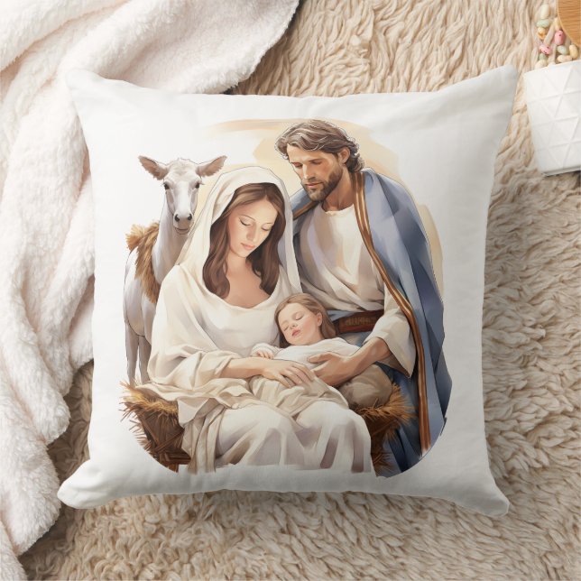 Kussen met geboorte van Jezus-Christus (Deken)